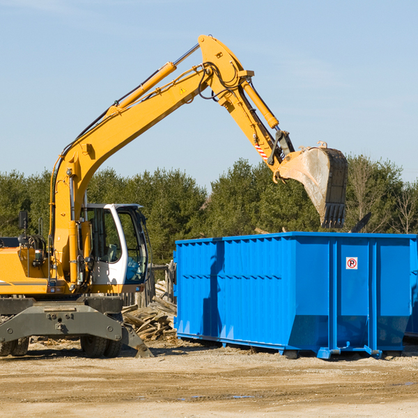 what size residential dumpster rentals are available in Williamson